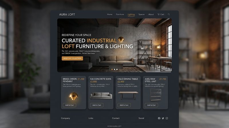 AURA LOFT — Готовый интернет-магазин мебели